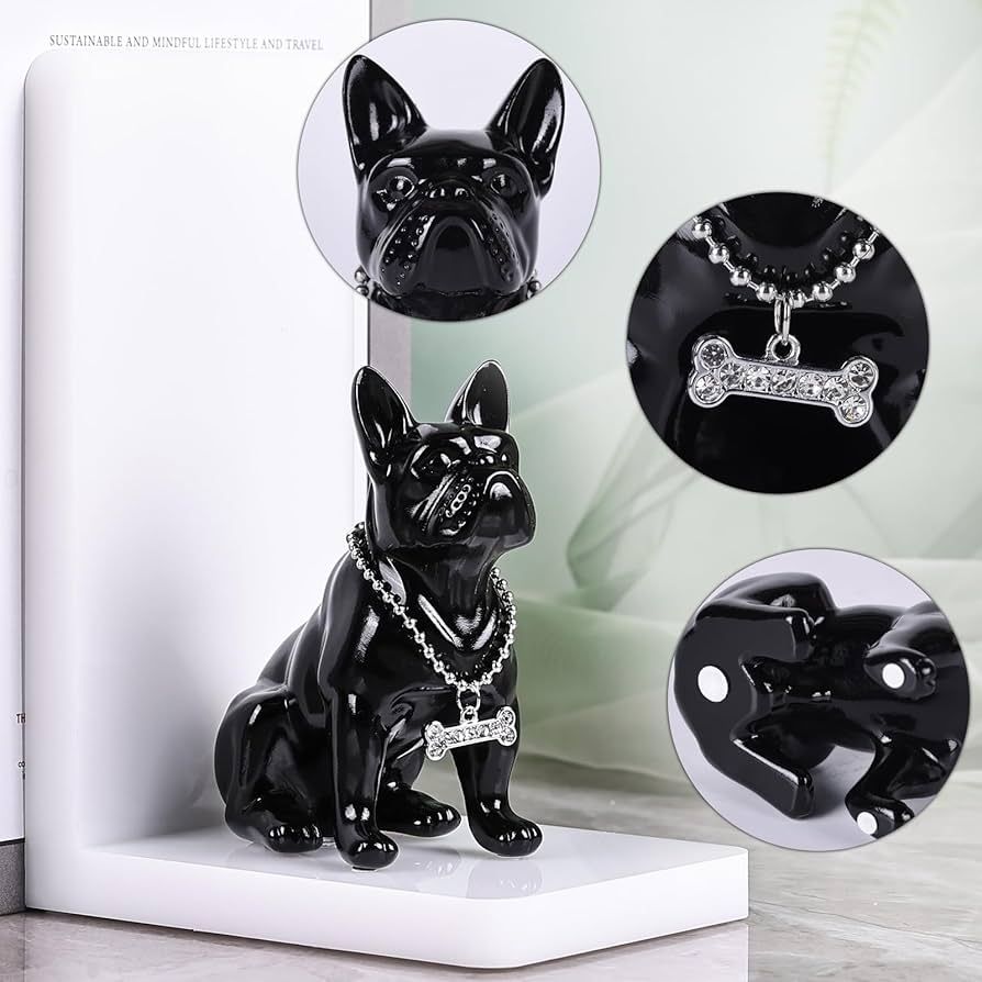 Amazon.co.jp: 樹脂製ブルドッグブックエンド クリエイティブな