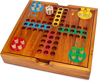BrainCandy Wooden Travel Games (Wooden Pachisi)