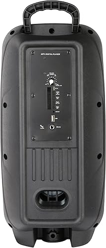 Miniatura 8 de QFX PBX-8008SM TWS - Altavoces portátiles recargables con Bluetooth de 8 pulgadas con adaptador de CA y micrófono, color negro