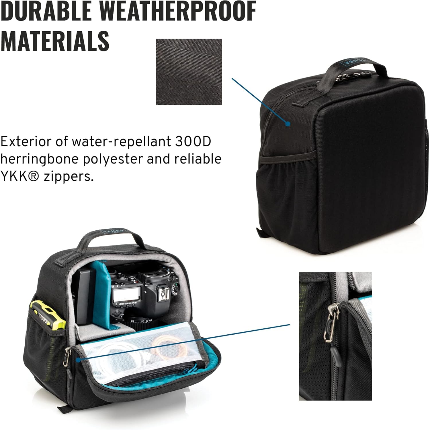 Tenba BYOB 9 DSLR Backpack Insert - Turns any bag into a camera bag for DSLR and Mirrorless cameras and lenses – Black (636-622)