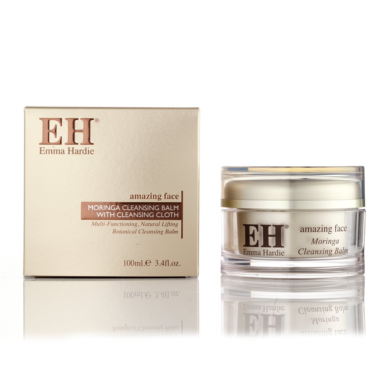 Emma Hardie Amazing Face Moringa Cleansing Balm 100ml With 2x Cleansing Cloths