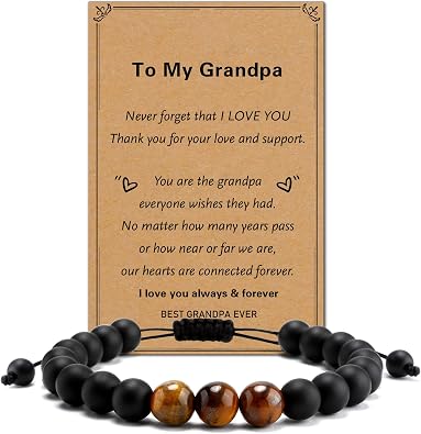 Gifts for Grandpa Valentines Day Gifts Birthday Gift for Grandfather Bracelet Fathers Day Gift for Grandpa Birthday Presents for Grandfather San Valentine Presents for Fathers Day