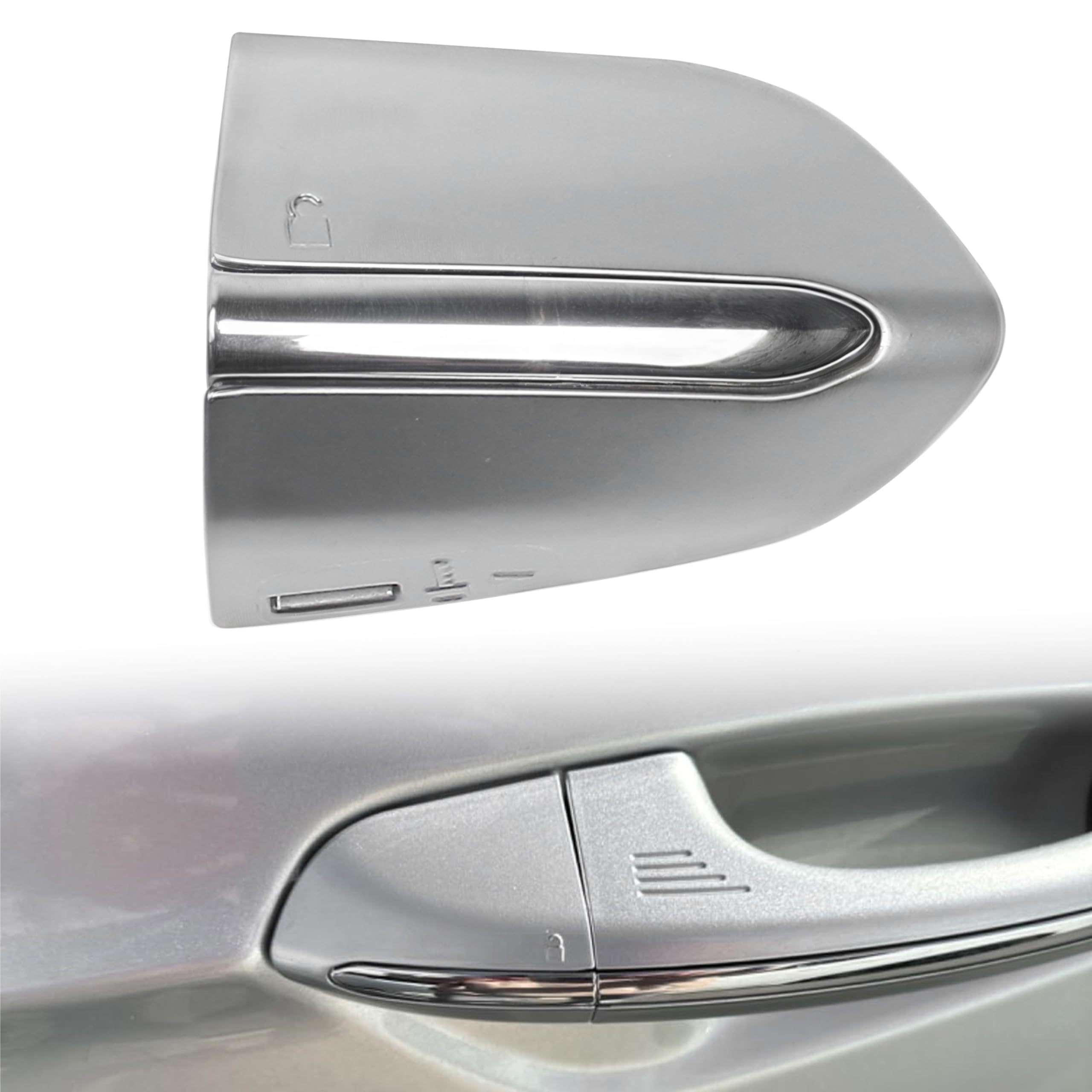 Marsrut Door Handle Cover for Front Left Driver Side Compatible with Ford Fusion