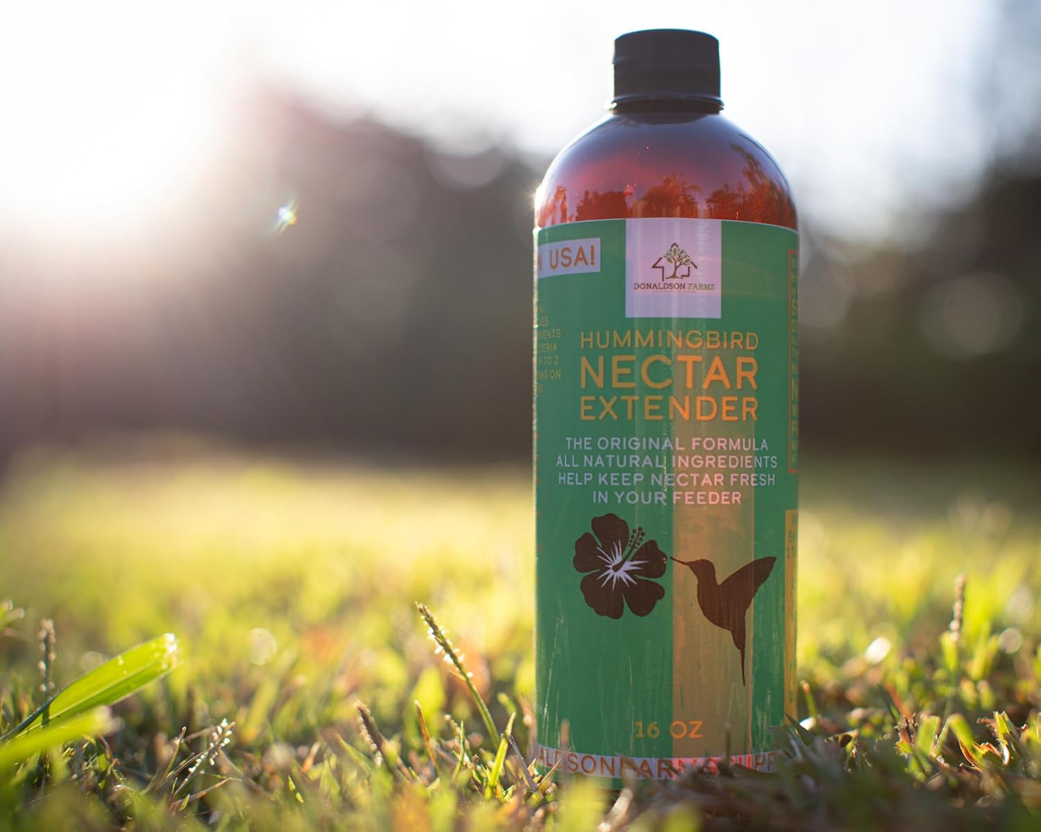 Hummingbird Nectar Extender – Extends Nectar Life and Attracts Hummingbirds Naturally All Organic Keeps Fresh Longer - Enjoy Clear Without Frequent Changes – 16 oz Bottle
