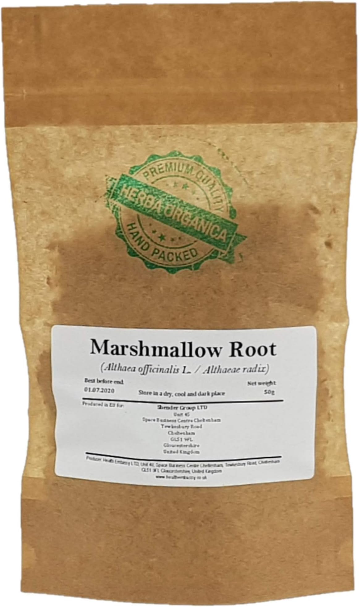 Herba Organica Marshmallow Root - Althea Officinalis L - Herbal Tea (50g)
