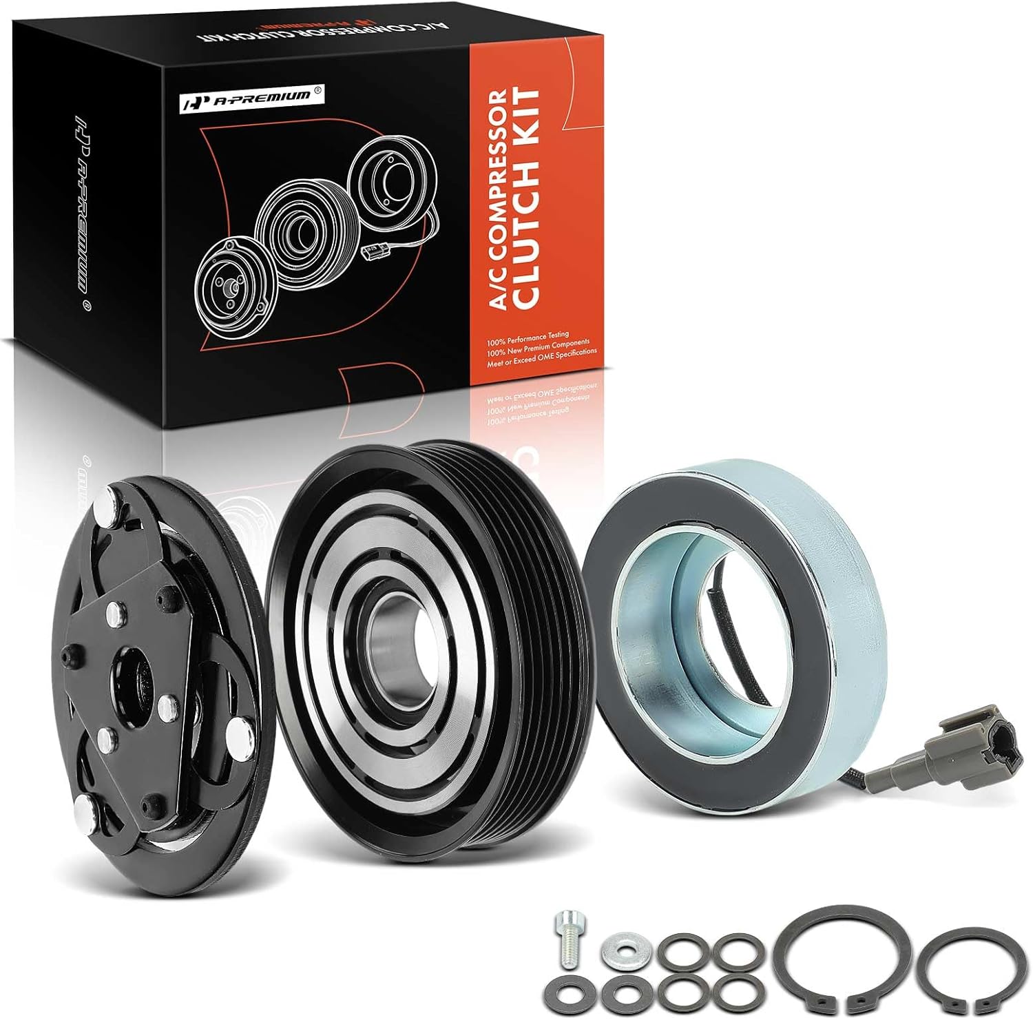 A-Premium Air Conditioner AC Compressor Clutch Kit Compatible with Mazda MX-5 Miata 2006-2015, 2.0L