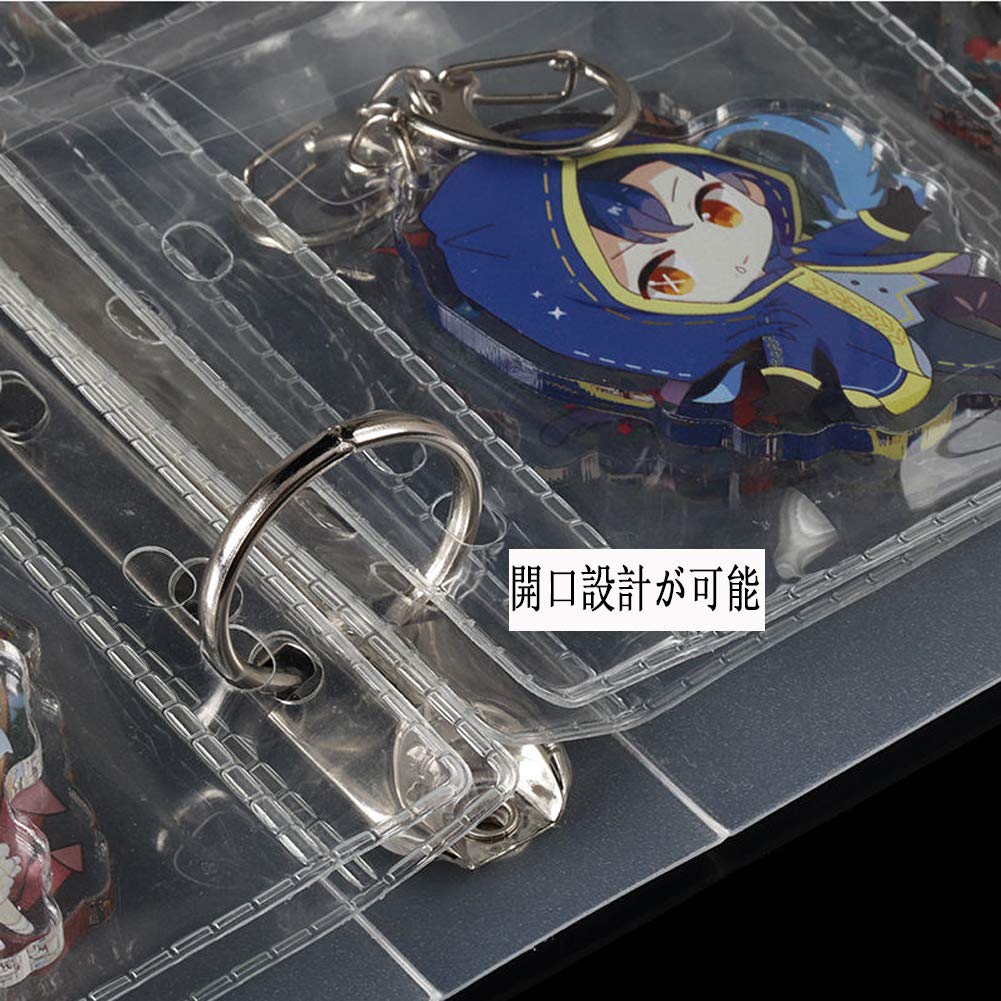 Amazon | 缶バッジ キーホルダー 収納 ディスプレイケース アクリル