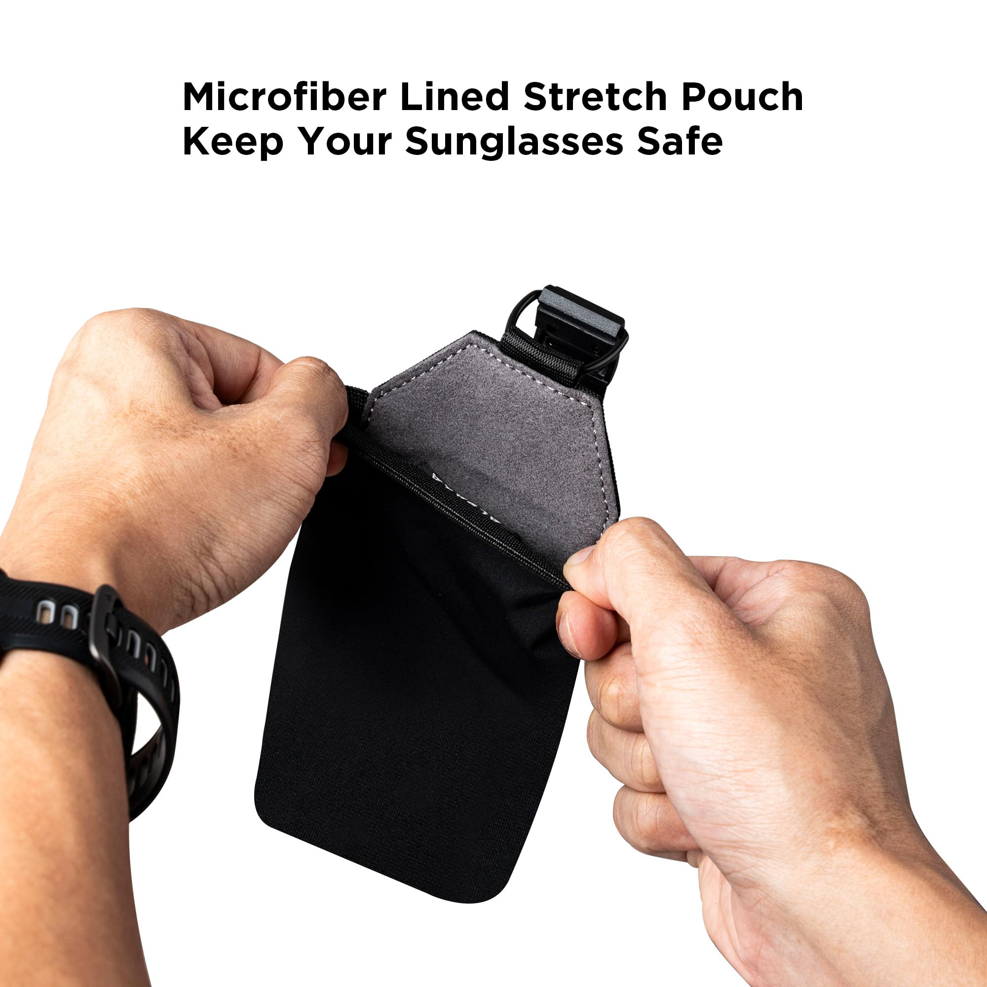 ALPAKA HUB Sunglasses Pouch – Sonnenbrillen Etui | Mikrofaser-Futter, kratzfestes Nylon 840D, wetterfest, kleiner Organizer für Reisebrillen, kompatibel mit HUB System