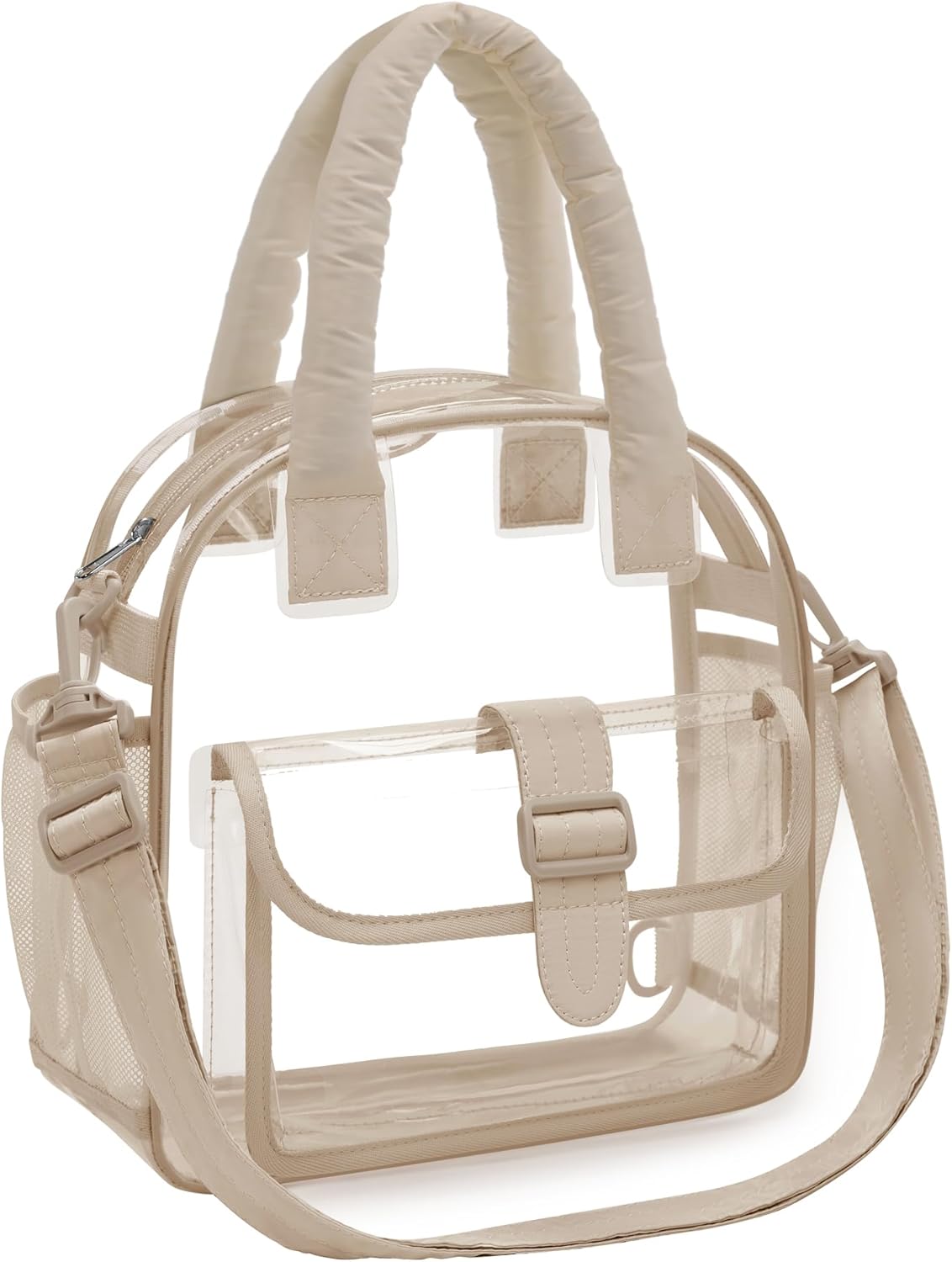 BAGSMART Clear Bag for Stadium Events 12 x 6 x12, Clear Crossbody Bag Tote Bag for Women for Travel, Festival