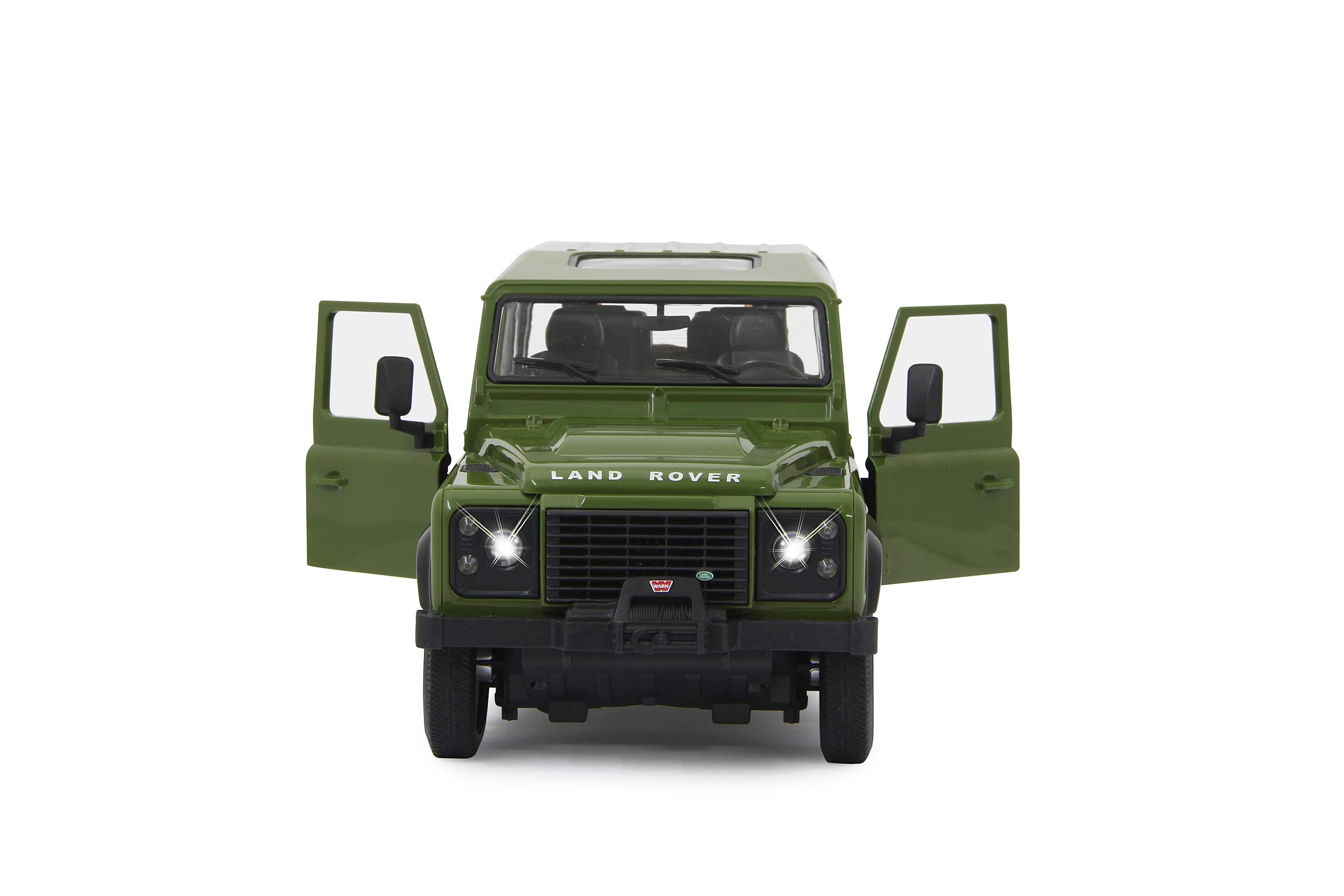 Jamara 405155 - Land Rover Defender Samochód Zdalnie Sterowany, Zielony, od 6 lat, skala 1:14