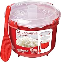 Vista 1 de Sistema Microwave Collection Rice Cooker, 87.2 oz./2.6 L, Red