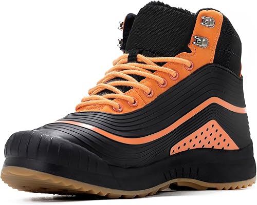 ulogu Snow Boots for Men WomenInsulated Waterproof Fur Lined BootiesLightweight Winter Shoes