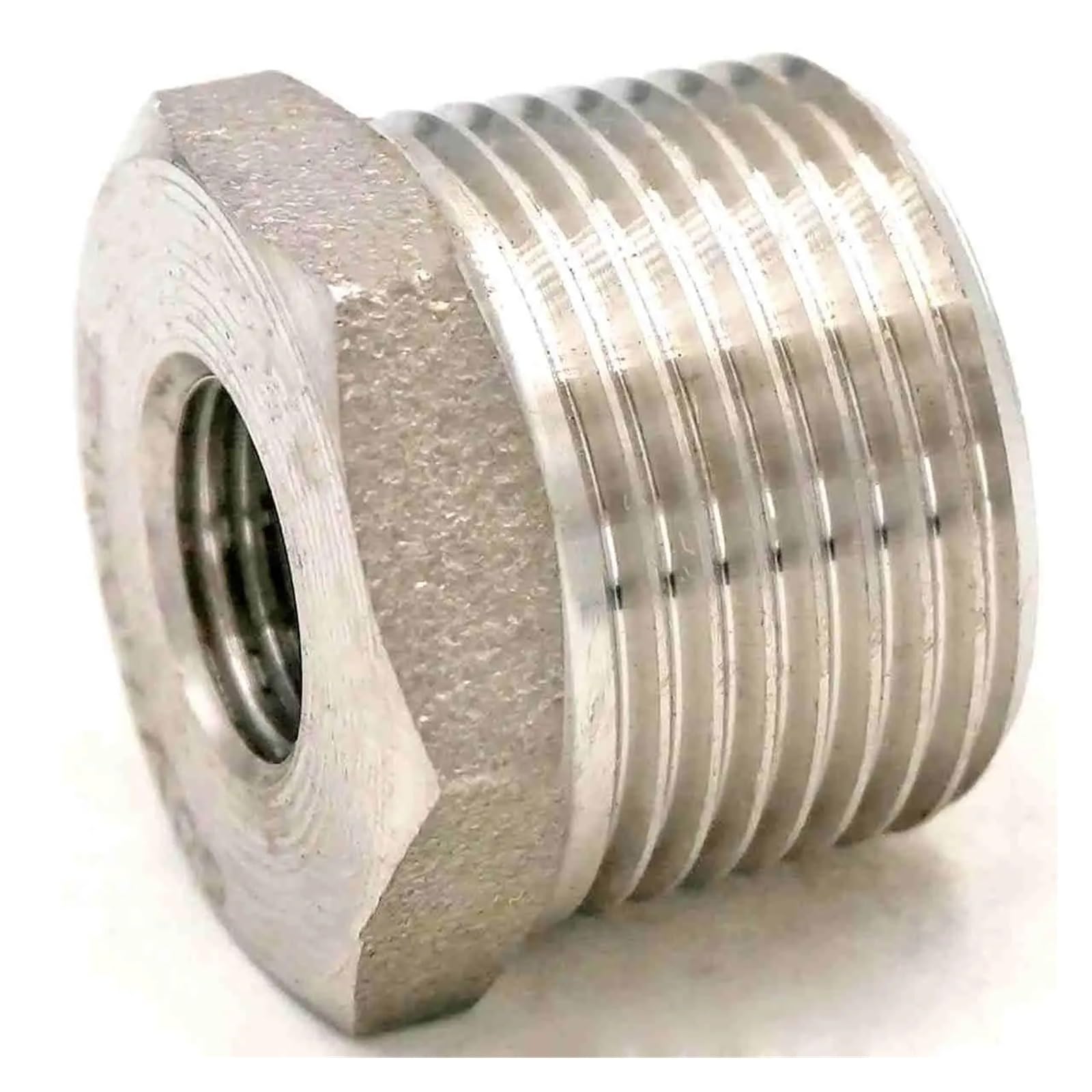 Raccord de réduction forgé en Acier Inoxydable 304, 3000 psi, 2 po NPT mâle x 1 po NPT Femelle, for air, Eau, gaz, Huile