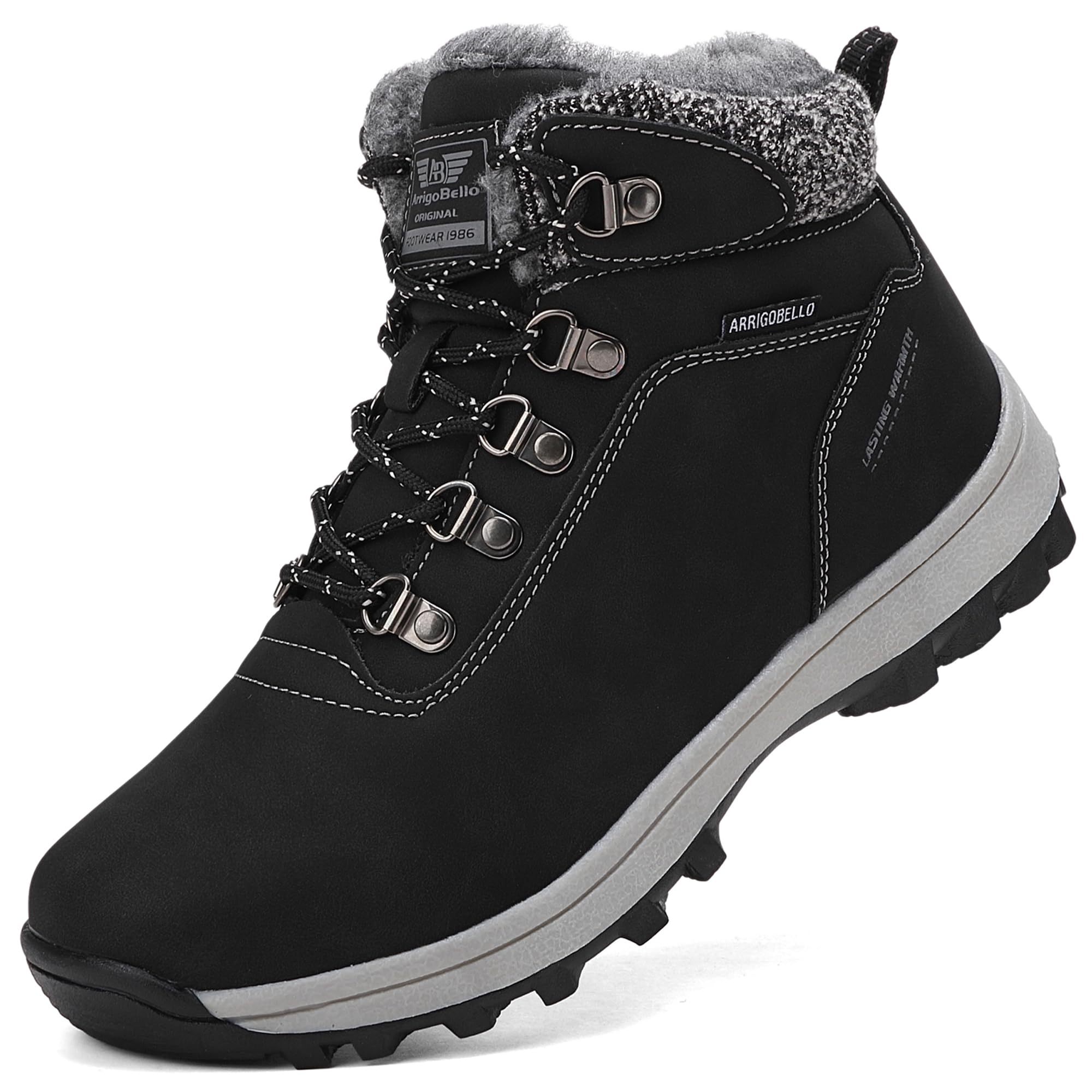 ARRIGO BELLO Bottes Hiver Femme Fourrées Bottines Chaussure Neige Randonnée Antidérapant Boots Taille 36-41