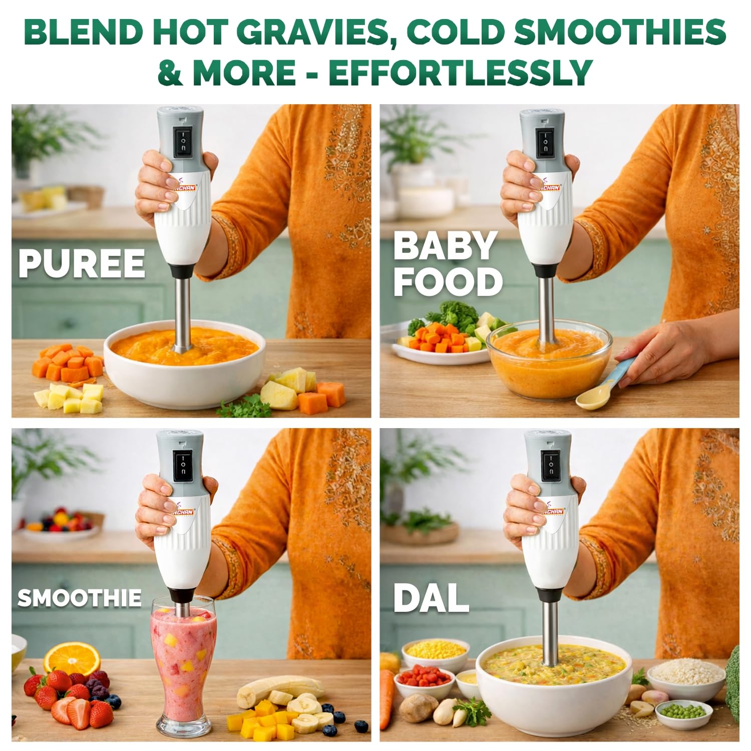 Kanchan Majesty Hand Blender - Powerful & Versatile -4