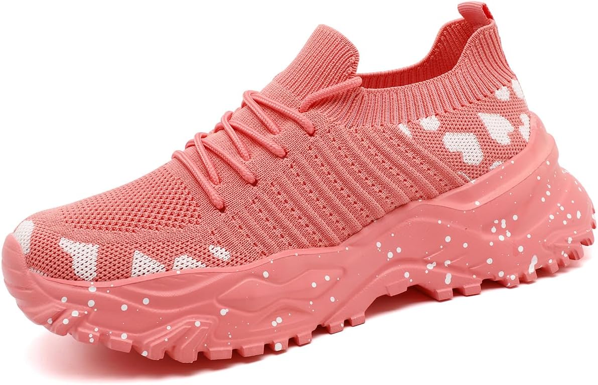 Women’s Slip On Walking Shoes Lightweight Breathable Comfortable Tennis Sneakers for Workout Gym Cross Training Casual Platform Fashion Sneaker