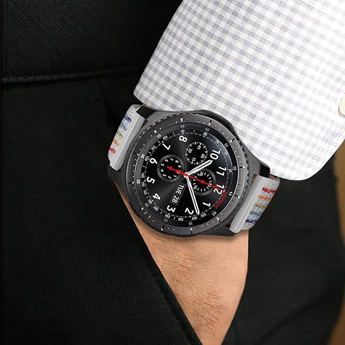 Miniatura 7 de Correa de reloj de 0.866 in compatible con Samsung Gear S3 FrontierGalaxy Watch de 1.812 pulgadasWatch 3 de 1.772 pulgadas, Watch GTGT2GT3 1.812
