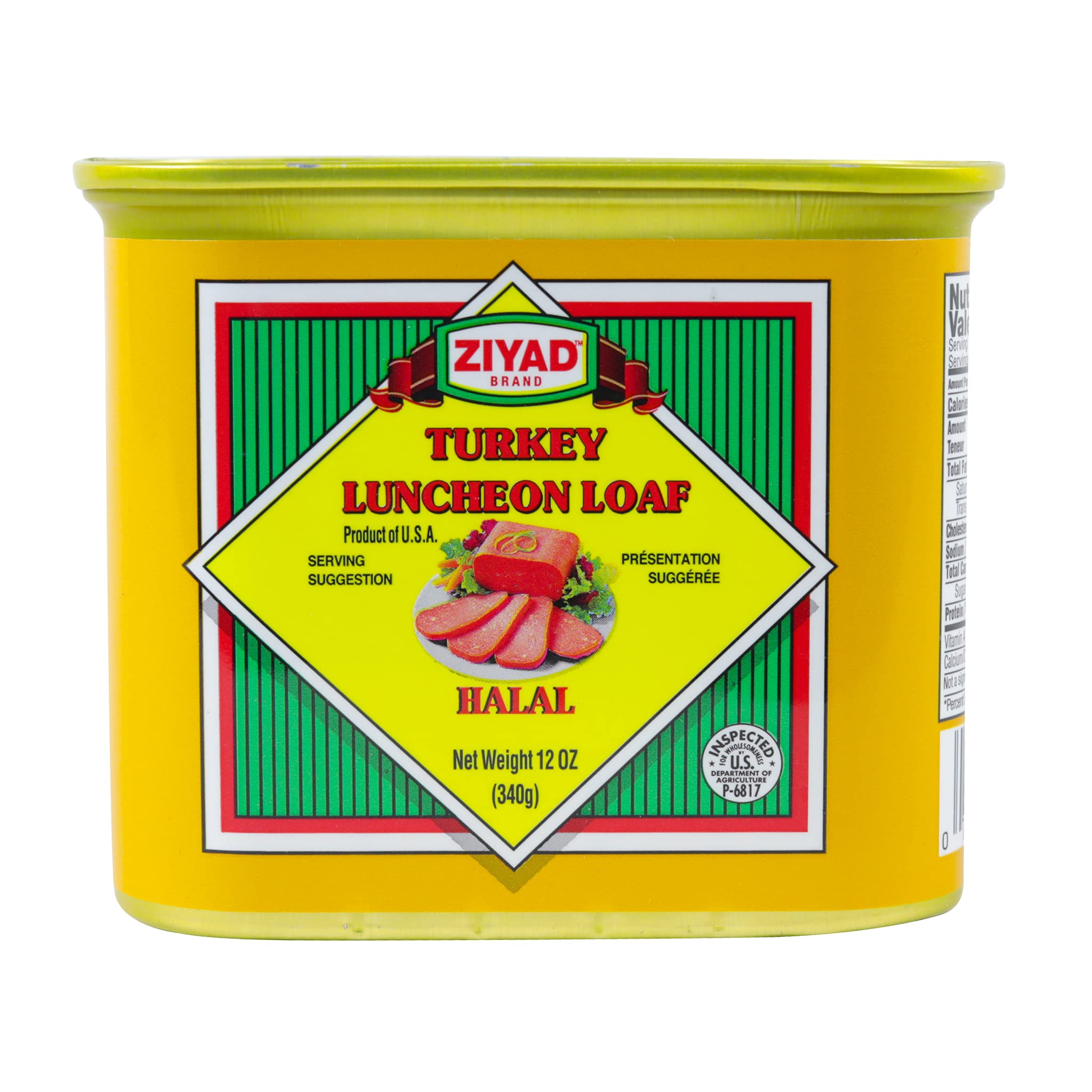 Sponsored Ad - Ziyad Brand Premium Turkey Luncheon Meat, Halal, Ready To Eat, Delicious When Fried! 12oz
