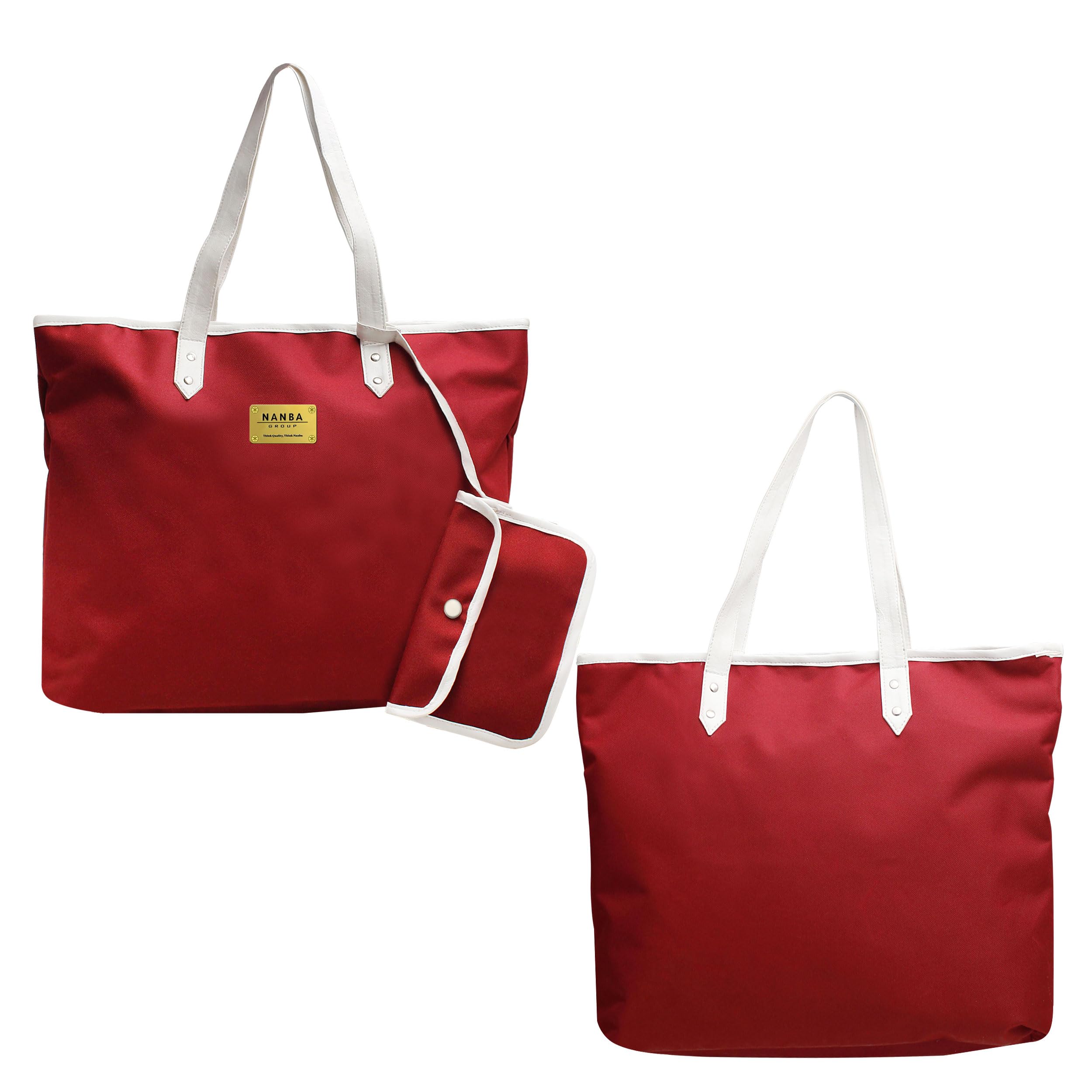 Women's Tote Bag with Matching Pouch - Waterproof Cordura Fabric