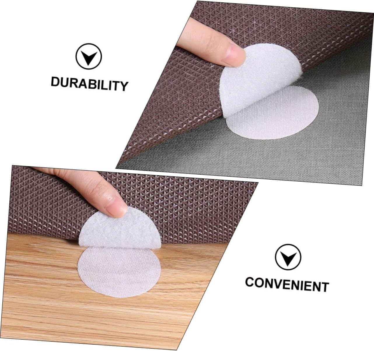 STOBOK 40pairs Furniture Fixing Tape Adhesive Hook Fleece Tape Non-Slip Stickers for Couch Bedsheet