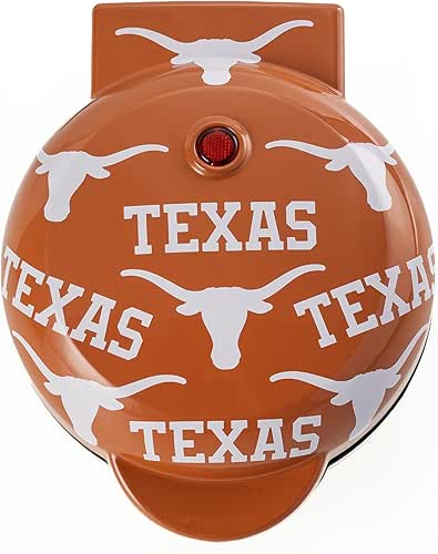 Uncanny Brands Texas Longhorns Mini Waffle Maker - Small Kitchen