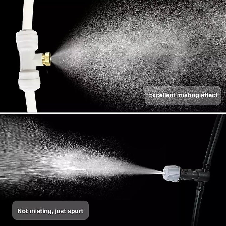 Misters for outside Patio,Misting System for Cooling Outdoor 50Ft (15M) Water