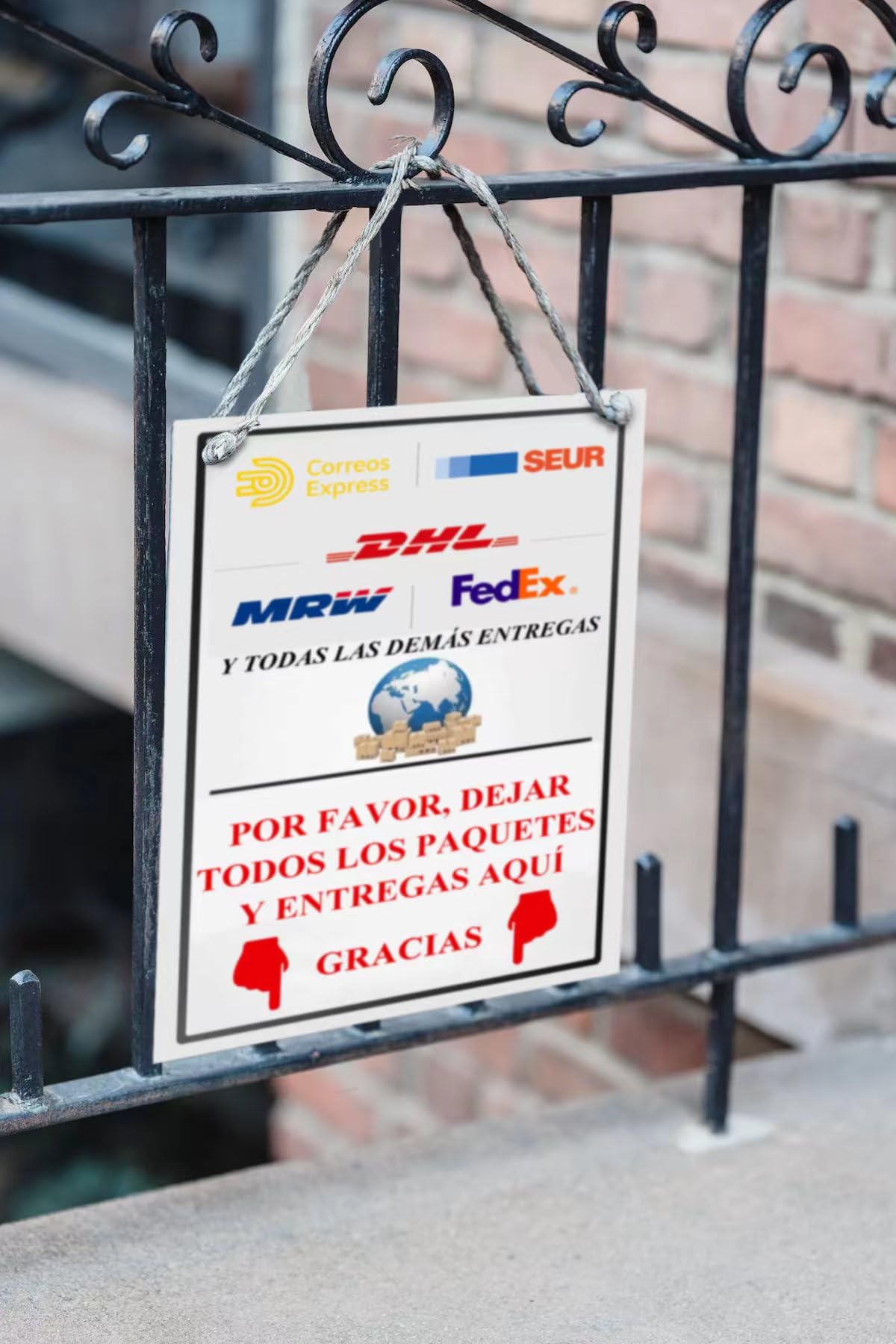 Paketschild Für Draußen – 20x30 Cm Metallschild Mit Aufschrift „Bitte Pakete In Box Legen“