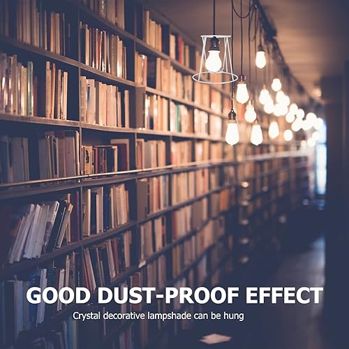 Miniatura 7 de Beaupretty Marco de pantalla de hierro, 4 piezas, soporte de pantalla de repuesto E14 para hotel, hogar, color blanco