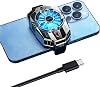 TRILINK Phone Cooler for Gaming Universal Mobile Phone Cooler with Two Cooling Modes Mobile Phone Cooling Fan for iPhone Android Smartphone from 4.5 to 7 Inches Mobile Phone Cooler Fan for Live Streaming Vlog Tiktok