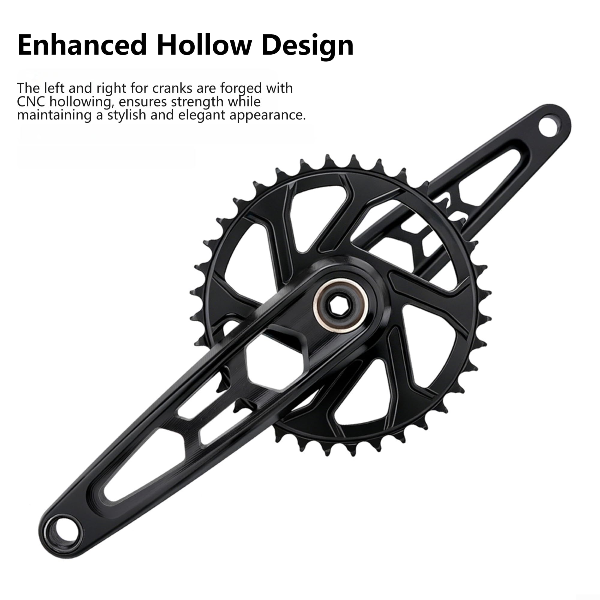Juego Bielas MTB Aleación Ligera Perfil Narrow-Wide