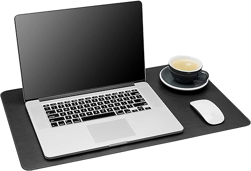 Gallaway Leather Alfombrilla de Escritorio, Almohadilla de Escritorio - Alfombrilla de Escritorio para Oficina, Mediana 24" x 14" Negra,