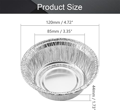 Vista 300 de Othmro Latas redondas de aluminio para tapas de metal, con tapa de rosca de 2.0 fl oz/2 onzas, 2.677 x 0.984 in (D* H) contenedores de aluminio