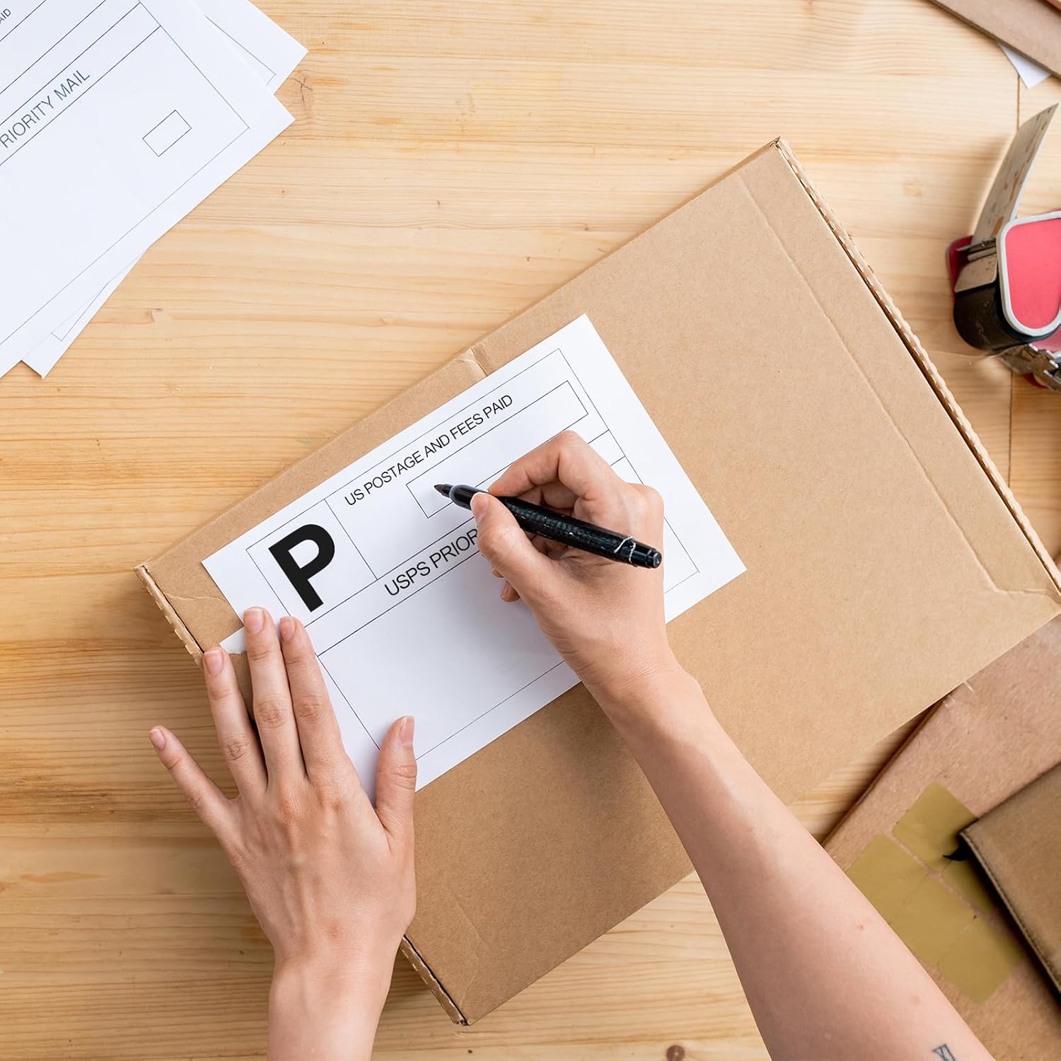 5-1/2" x 8-1/2" Half Sheet Labels, 200 Blank White Matte Finish Printable Inkjet/Laser Printer Labels - Image 5