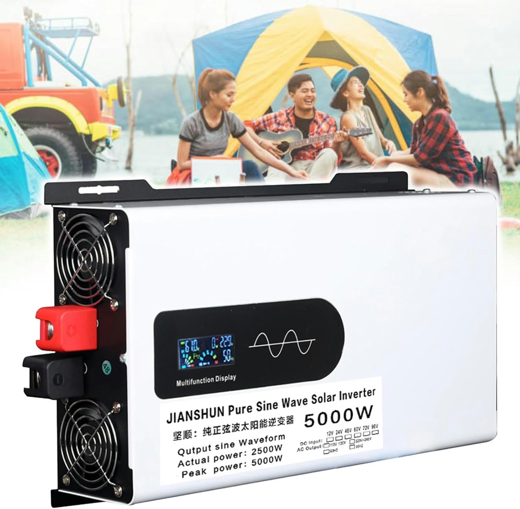Onduleur de voiture 12V 220V 5000W pour alimenter vos outils en déplacement