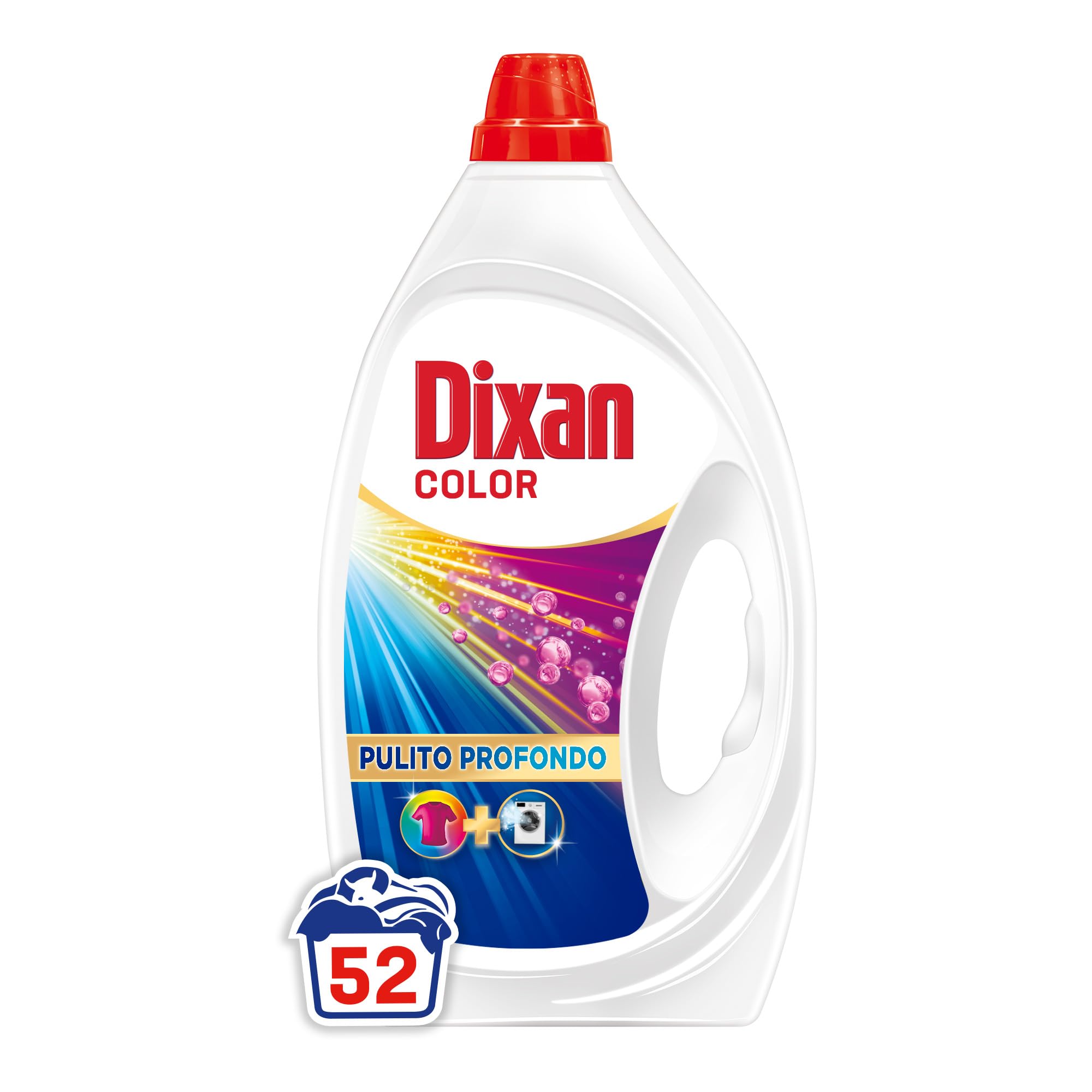 Dixan Liquido Color Detersivo Lavatrice 52 Lavaggi