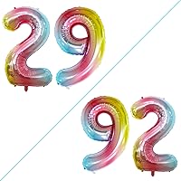 Vista 171 de GOER Globos con el número 80 para decoraciones de fiesta de cumpleaños número 80, globos de helio de aluminio jumbo de 42 pulgadas para 80 Oro rosa