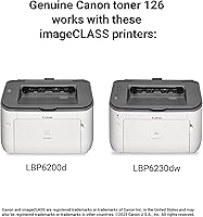 Vista 6 de Canon Genuine 126 Black Toner Cartridge Compatible with LBP6200d, LBP6230dw