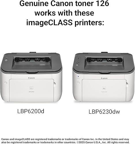 Miniatura 6 de Canon Cartucho de tóner negro 126 original compatible con LBP6200d, LBP6230dw