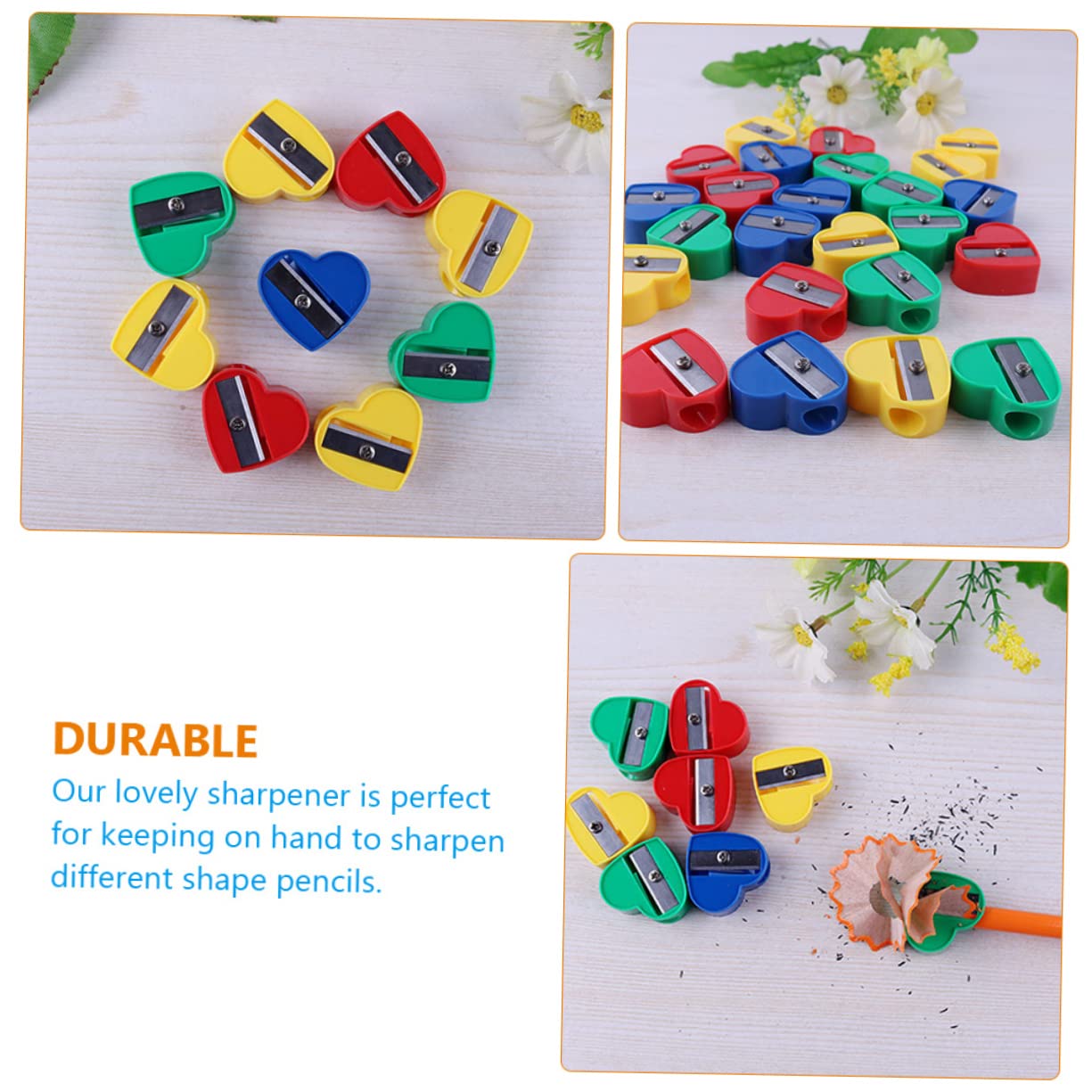 OSALADI 5 Set Temperamatite Manuale Per Temperamatite Portatile Compatto E Scolastico 40 Pezzi * 5