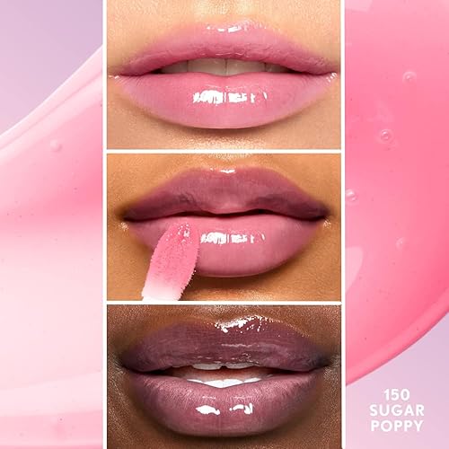 Miniatura 3 de COVERGIRL Clean Fresh Yummy Gloss - Brillo de labios, transparente, aromas naturales, fórmula vegana - Azúcar Poppy