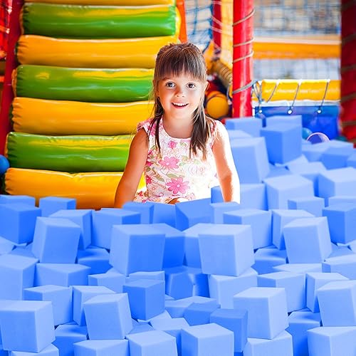 Miniatura 4 de Bloques de cubos de espuma  36 cubos de esponja para hoyos de bolas de espuma, gimnasia, cursos de freerunning y parkour, parques de patineta, BMX,