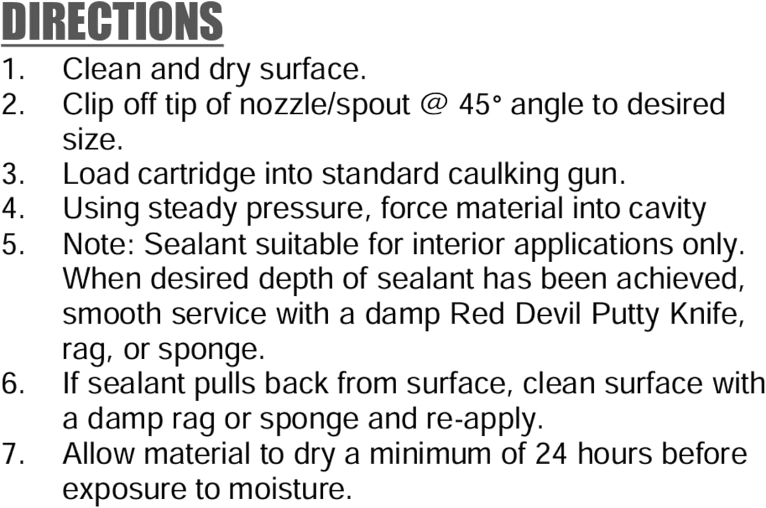 Red Devil SB100RD Smokeblock Sealant, 10.1 oz., Red, 12 Pack