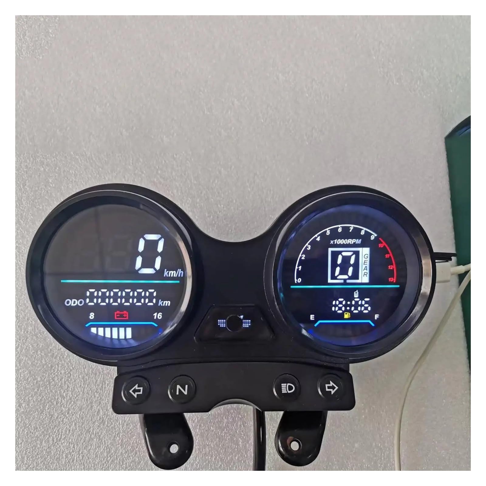 Moto Tachimetro Contachilometri Contachilometri Digitale Tachimetro 12V Per Ybr 125 Sostituzione Motocicletta Kit Parziale Contagiri