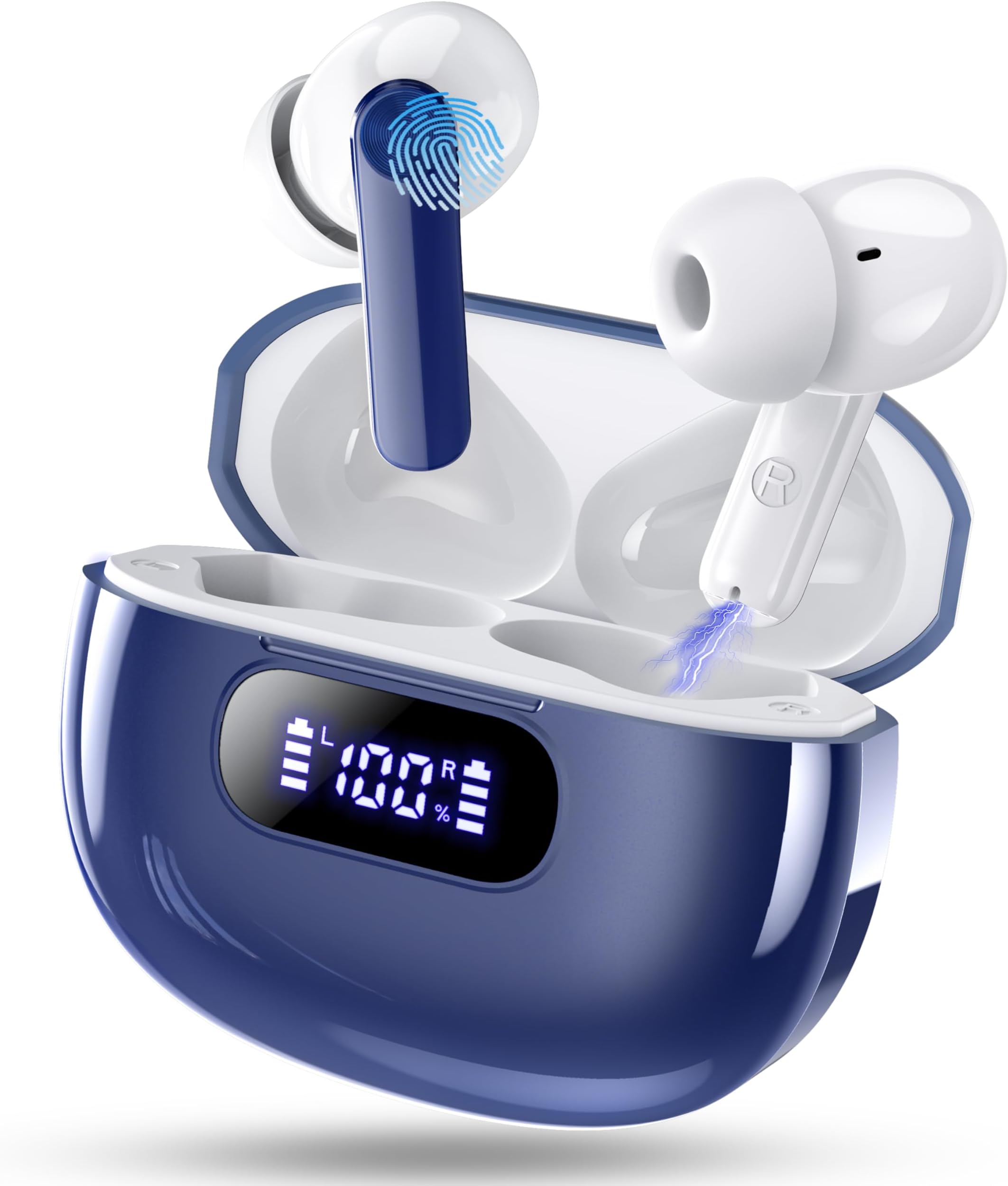 J55 Bluetooth 5.4 Kopfhörer In-Ear - 56 Std Spielzeit, ENC Noise Cancelling, IP7 Wasserdicht