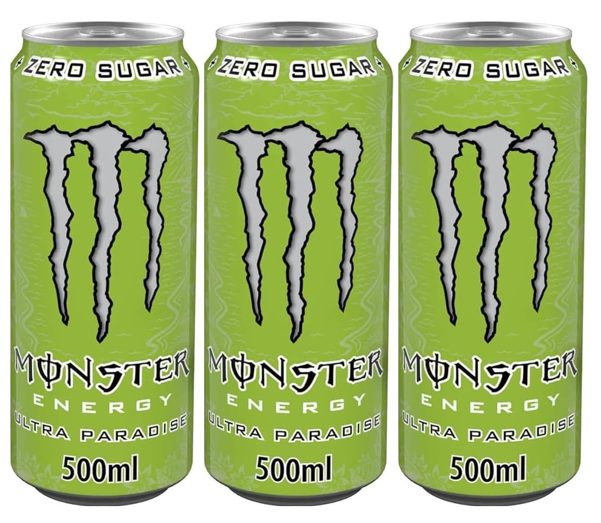 Monsters Energy Ultra Paradise, Zero Sugar Energy Drink, 500ml, Pack of 3 (From UK)