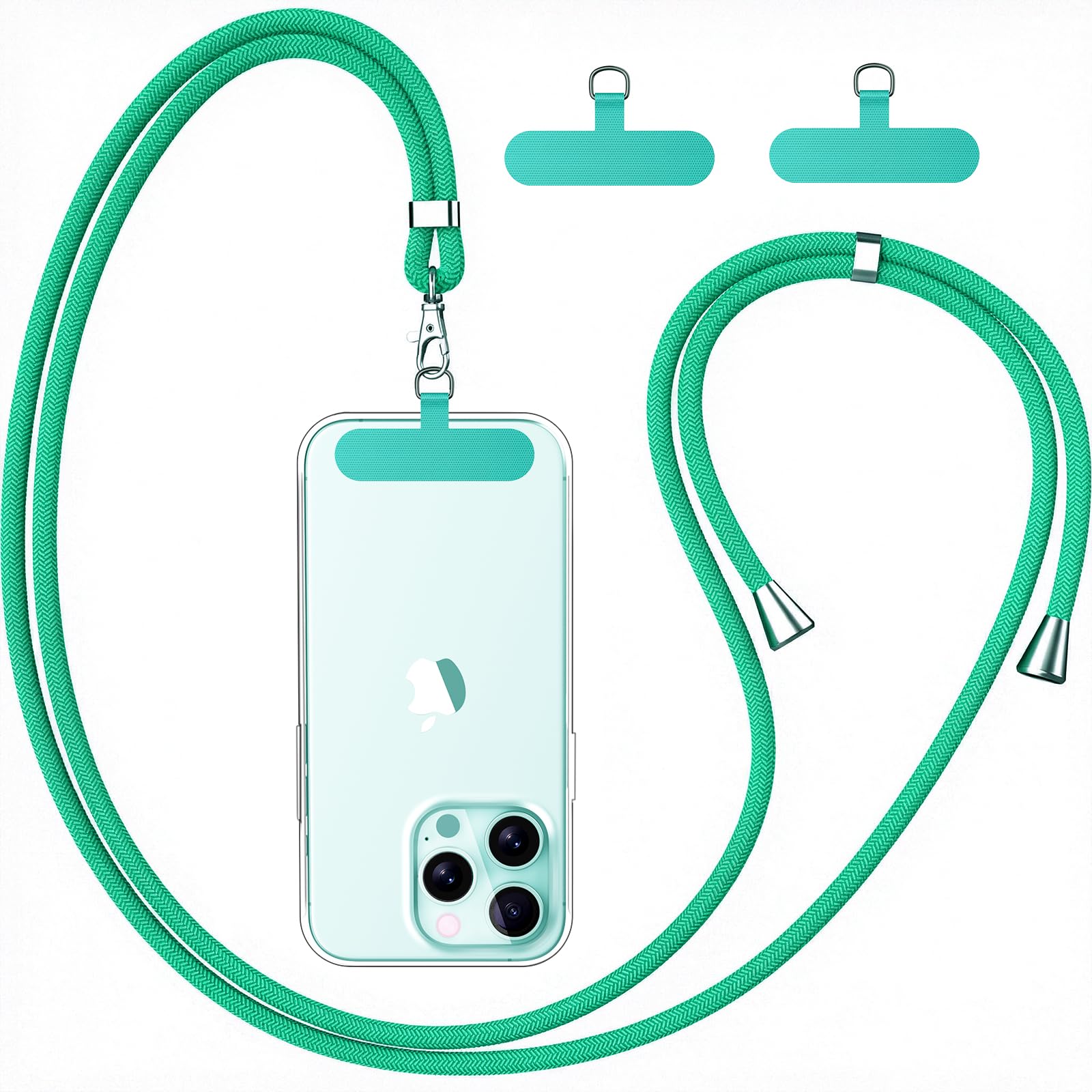caslord Handyband Universal, Handy Lanyard mit Universelles Patch, Handyband mit Hülle kombinierbar, Einstellbar und Abnehmbar