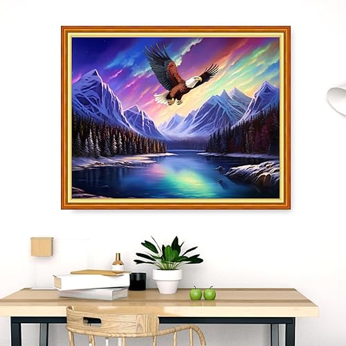 Miniatura 58 de Dimensean Kits de punto de cruz estampados, gama completa de patrones de bordado, kits de iniciación para principiantes, adultos o niños, kits