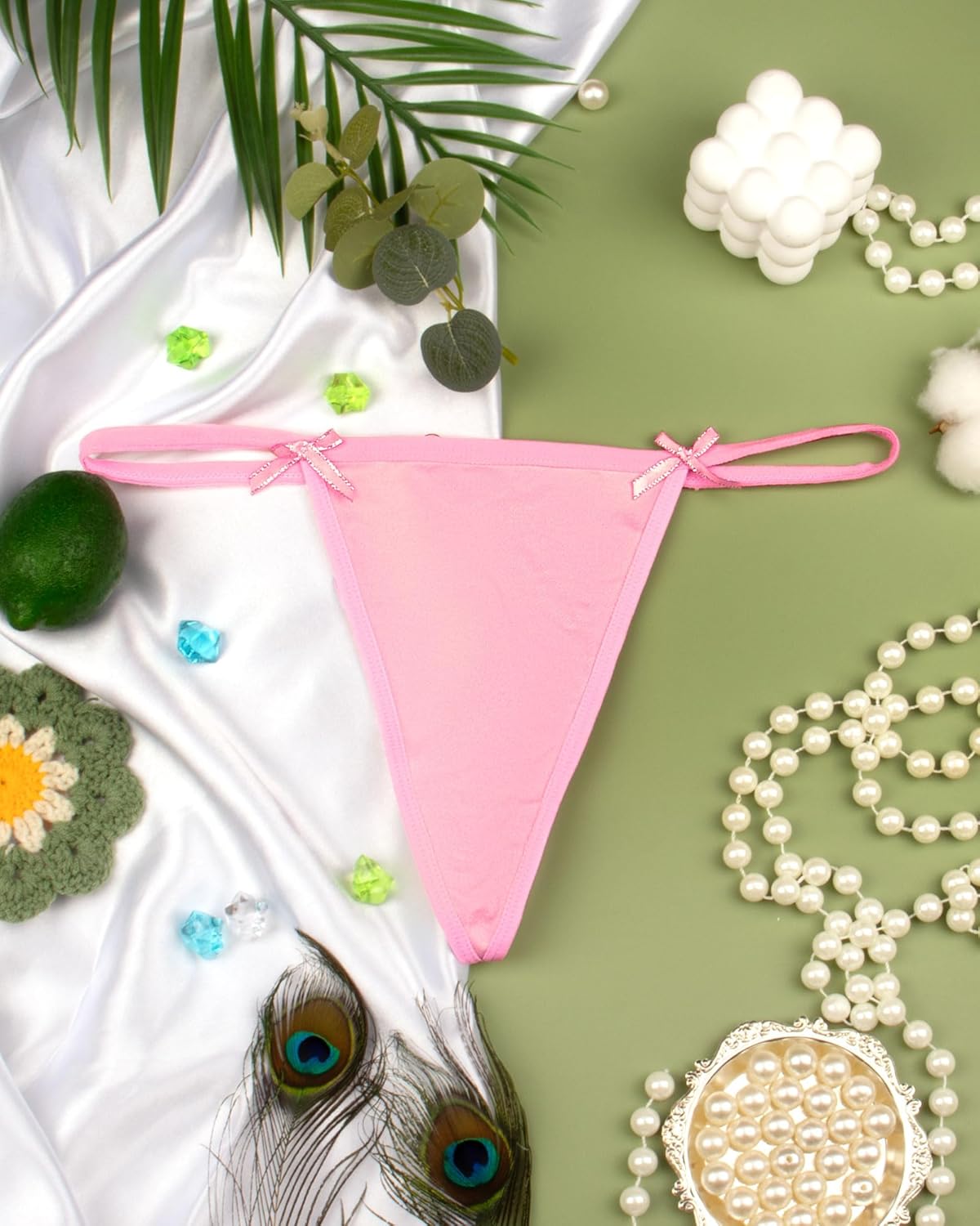 G-String Thongs for Women Seamless Underwear Soft Stretch T-back Panties - Image 3