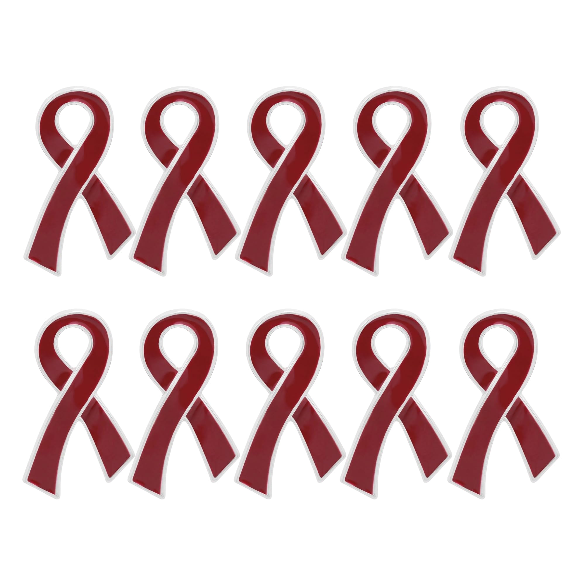 Ribbon Pins 1/5/25/100 for Cancer &amp; Disease Awareness - Various Causes - Bulk Quantities Available for Support Groups and Fundraising