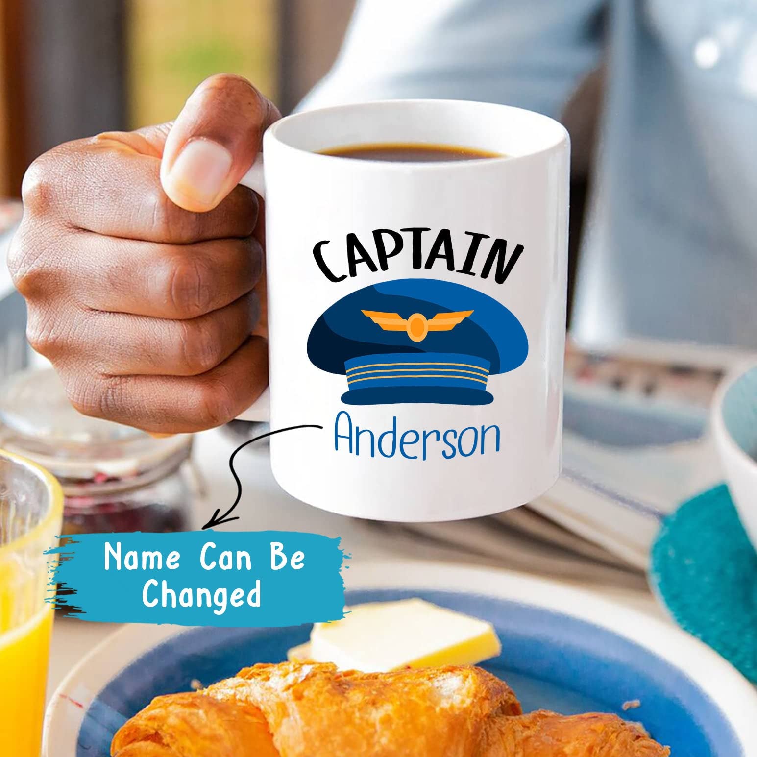 Amazon.com: Aviation Captain Coffee Mug, Personalized Pilot Mug Gifts For  Captain, Pilots Mug, Airline Captains Mug, Captains Cup, Airplane Pilot Mugs  Gift for Pilot Flyer, Custom Captain's Name Mugs 11oz 15oz :